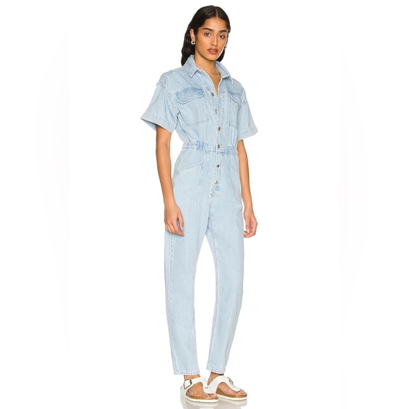 Free People x We The Free Marci Jumpsuit in Clear Skies - Picture 2 of 13